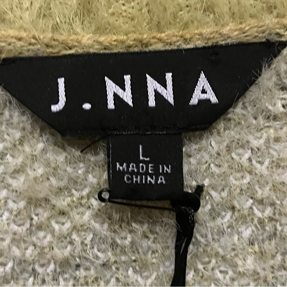 Sweater Cardigan Womens Large Green Spades Clover NWT Button Front Loose V-Neck - Picture 8 of 10